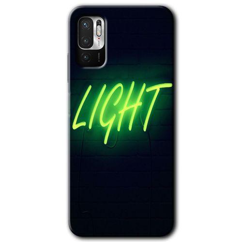 Poco M3 Pro Kılıf HD Desen Baskılı Arka Kapak - Neon İnscription