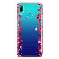 Huawei P Smart 2019 Kılıf Minik Kalpler Arka Kapak Koruma Desenli Full Koruyucu