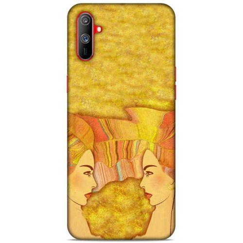 Lopard Oppo Realme C3 Uyumlu Kılıf Sürreal Yüzler ♀ (16) Kalın Kılıf Desenli