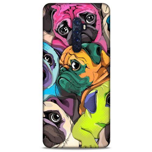 Animax Portre Pugs Oppo Reno 2 Kılıf Desenli Silikon