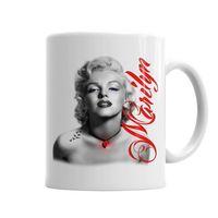 Red Marilyn Monroe Red Kupa Bardak Porselen