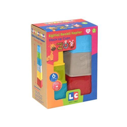 Çocuk 30798 Let's be Child - Eğitici Renkli Kaplar Zoo +5 ay