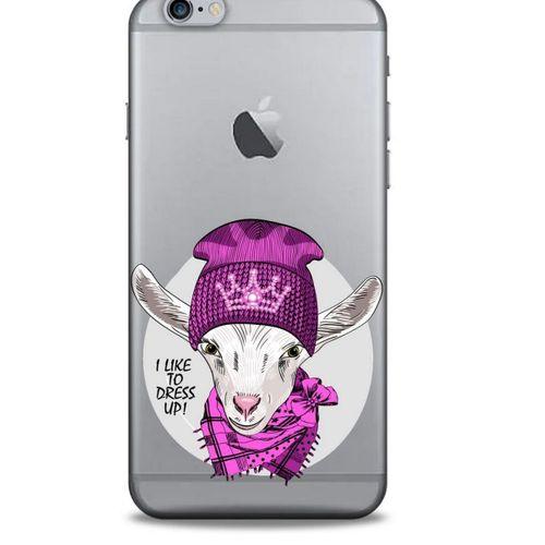 Zoologix (100) Apple Iphone 6 Plus Şeffaf Kılıf Silikon Desenli