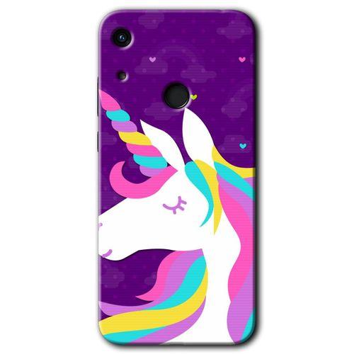 Huawei Y6s 2019 Kılıf Kapak - Unicorn Sleep +Hayalet Ekran Yandan Gözükmez