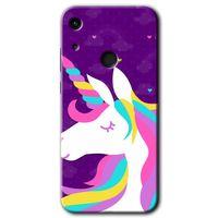 Huawei Y6s 2019 Kılıf Kapak - Unicorn Sleep +Hayalet Ekran Yandan Gözükmez