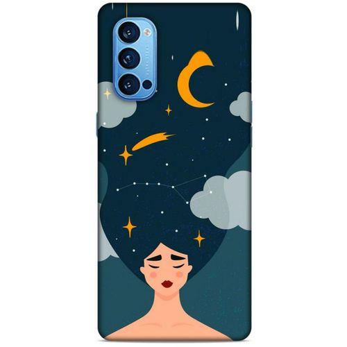 Oppo Reno 4 Pro Kılıf Depresyon (26) Tpu Silikon Kılıf Açık Kahverengi