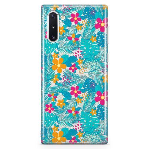 Samsung Galaxy Note 10 Kılıf Hawai Palmiye Arka Kapak Koruma Desenli Full Koruyucu