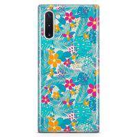 Samsung Galaxy Note 10 Kılıf Hawai Palmiye Arka Kapak Koruma Desenli Full Koruyucu