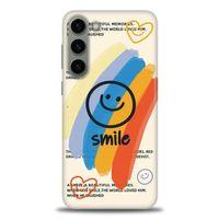 Samsung Galaxy S23 Plus Kılıf HD Baskılı Kılıf - Smile + Tam Ekran Koruyucu