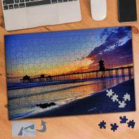 Akşam Saati Pembe Gökyüzü 240 Parça Puzzle Yapboz Tablo-379