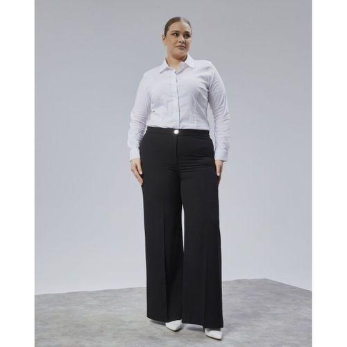 Poly Viscose Full Lycra Beli̇ Lasti̇kli̇ Battal Pantolon