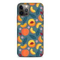 Frutix Şeftali 01 Apple iPhone 12 Pro Kılıf Desenli Silikon