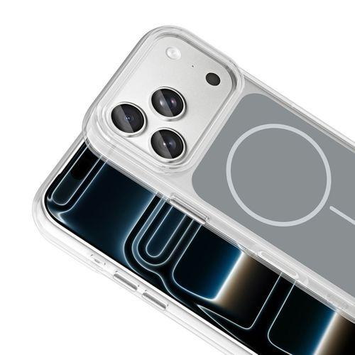 Apple iPhone 17 Pro Kılıf Metal Buton Tasarımlı Zore İkonik Sert Silikon Kapak