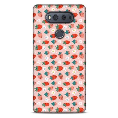 Frutix Çilek 01 LG K61 Kılıf Desenli Silikon