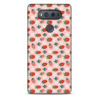 Frutix Çilek 01 LG K61 Kılıf Desenli Silikon