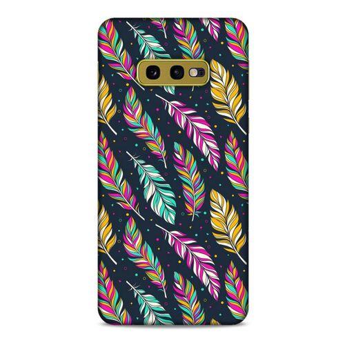 Samsung Galaxy S10e Kılıf Desenli Özel Seri Tüyler (47) Crystal Flex Kılıf