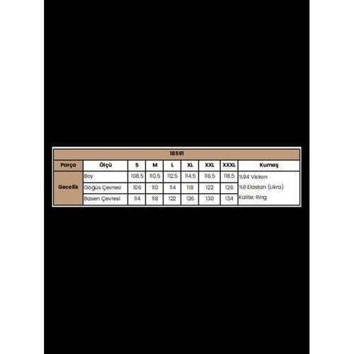 Yakası Dantelli Kısa Kollu Açık Yeşil Viskon Gecelik