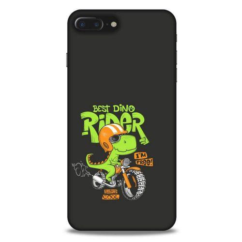 Animax Bisikletli Dinozor Apple Iphone 8 Plus Kılıf Desenli Silikon