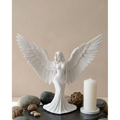 Minimalist Melek İnsan Figürlü 3d Heykel Dekoratif Biblo Ev Dekoru