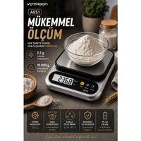 Dijital Mutfak Ve Kahve Tartısı Hassas Gram Terazisi Paslanmaz Çelik Lcd Ekran Çoklu Ölçüm G/oz 10 Kg Kapasite