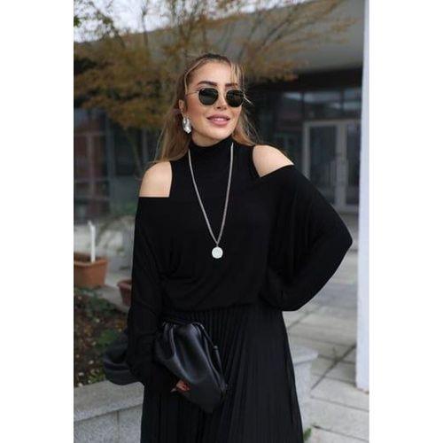 Kadın Triko Plise Ve Tül Detay Iki Parça Elbise