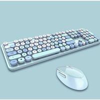 SepeteGelsin Mofii Sweet Mavi Kablosuz Klavye Mause Set