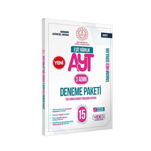 2027 3 Adım YKS-AYT Eşit Ağırlık (TM) MEBİ Özgün Sorular 15liDeneme Paketi VideoÇözümlü BASKI ÜCRETİ