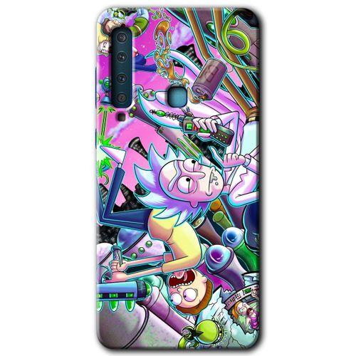 Galaxy A9 2018 Kılıf HD Desen Baskılı Arka Kapak - Graffiti Çizgi Film + Kırılmaz Cam