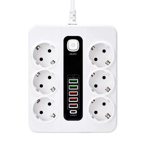 Vothoon Hp-h04 3000w 10amper 6’lı 2metre Uzatma Kablolu Çoklu Termal Akım Priz