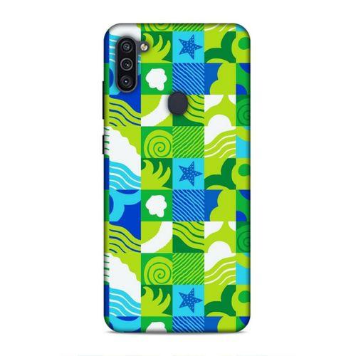 Samsung Galaxy M11 Uyumlu Kılıf Insomnia (46) Core Armor Kılıf Laci Yeşil