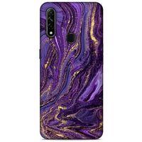 Oppo A31 Uyumlu Kılıf Mor Delisi (3) Kapak Kumlu
