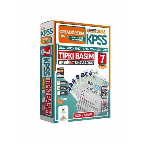 2026 KPSS Lisans Önlisans Ortaöğretim (12+7+7) ÖSYM Çıkmış Soru Tıpkı Basım TG Dijital Çözümlü SET