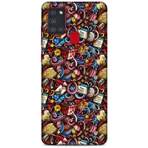 Graffitix (47) Desenli Silikon Kapak Samsung Galaxy A21s Kılıf