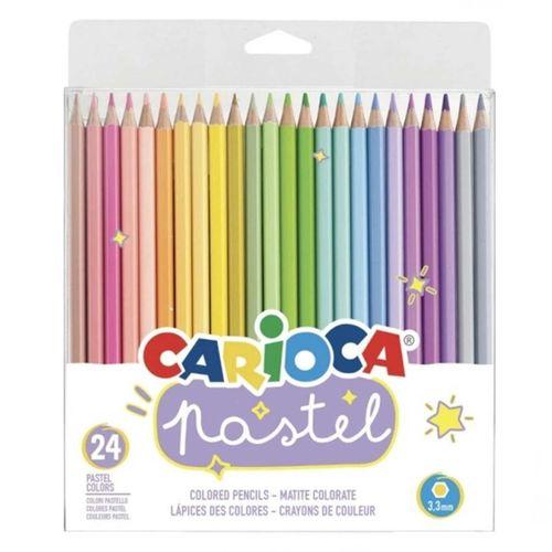 Pastel Renkli Kuru Boya Kalemi 24'lü