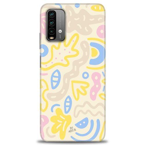 Xiaomi Redmi 9T Kılıf HD Baskılı Kılıf - Krem Tonları + Tam Ekran Koruyucu