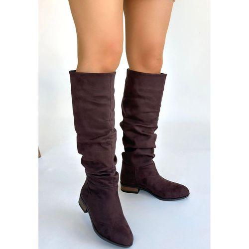 Winda Kahverengi Süet Körüklü Çizme