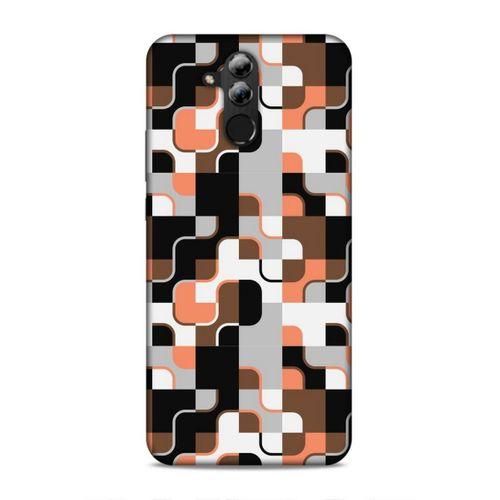 Huawei Mate 20 Lite Uyumlu Kılıf Insomnia (47) Crystal Flex Kılıf Siyah Portakal