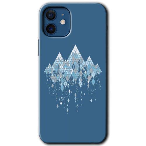 BeRa Aksesuar iPhone 12 Mini Kılıf Baskılı Kapak - İceberg +Tam Kaplayan Mat Seramik