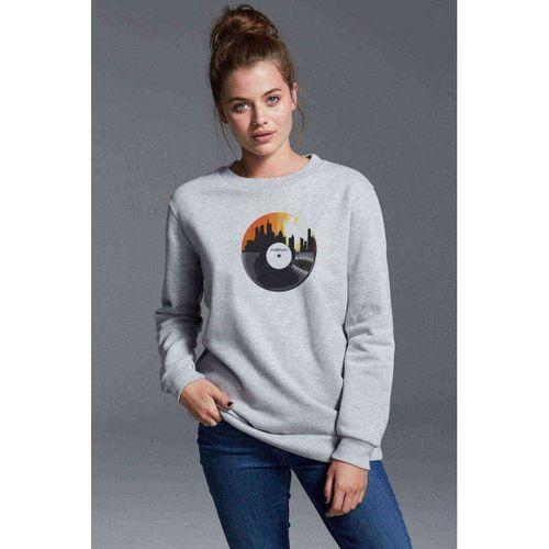 Silhouette Motown Baskılı Gri Kadın Sweatshirt