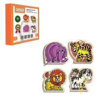 Ahşap İp Geçirme Safari Hayvanlar Eğitici Motor Becerileri Oyunu