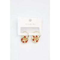 Halka Küpe - Kırmızı