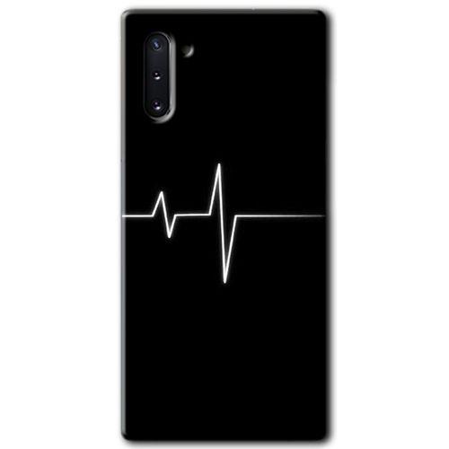 Potkal Hediye Fabrikası Samsung Galaxy Note 10 Kılıf HD Desen Baskılı Arka Kapak - Heart Rytm