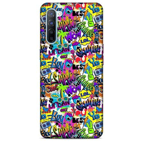 Graffitix (22) Desenli Silikon Kapak Oppo Reno 3 Kılıf