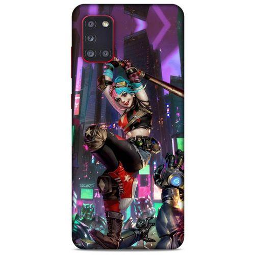 Samsung Galaxy A31 Uyumlu Kılıf Harley Quinn (29) Arka Koruma Kılıfı Koyu haki