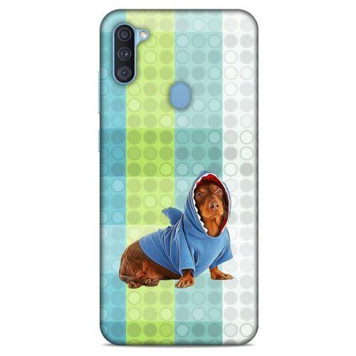 Samsung Galaxy A11 Kılıf Köpek Kıyafetleri (43) Thin Fit Kılıf Cocker Kapişonlu Eşofman