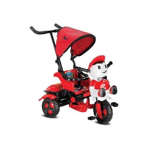 BabyHope Babyhope 125 Yupi Triycle 3 Tekerli Kontrollü Bisiklet Kırmızı-Siyah
