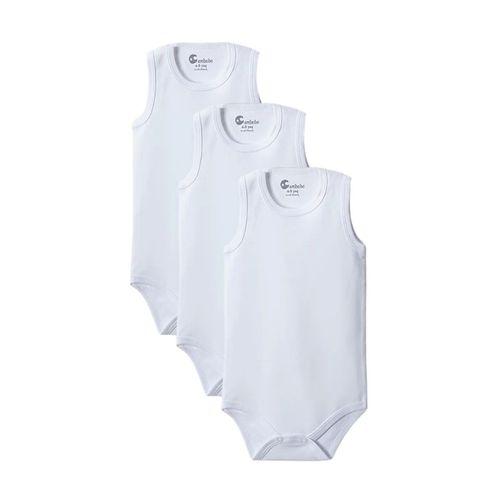 Beyaz Askılı Body Zıbın 2-7 YAŞ Çocuklar İçin (3 ADET) Alttan Çıtçıtlı Özel Gereksinimli