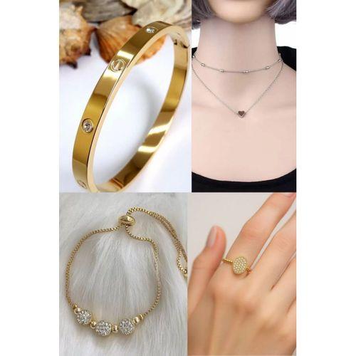 4'Lü Çelik Bijuteri Set -  SNJ-SET4002