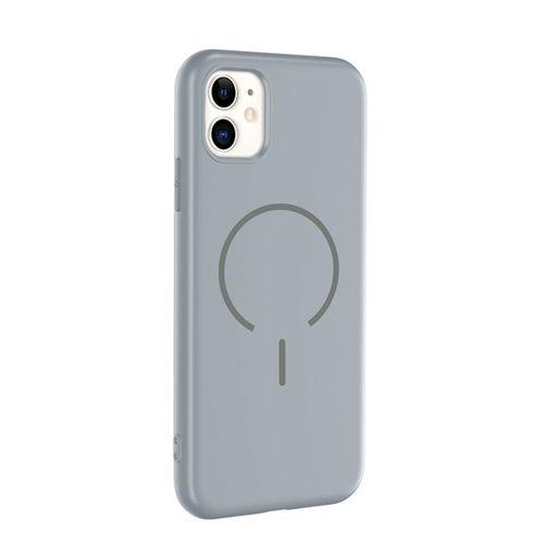 Apple iPhone 11 Kılıf M-safe Şarj Özellikli Zore Meta Kapak