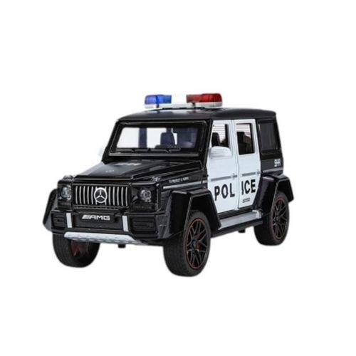 Eğitici Oyuncak XHD-B2433 -Vardem  Çek Bırak Işıklı ve Sesli G Polis Metal Jeep 1:24